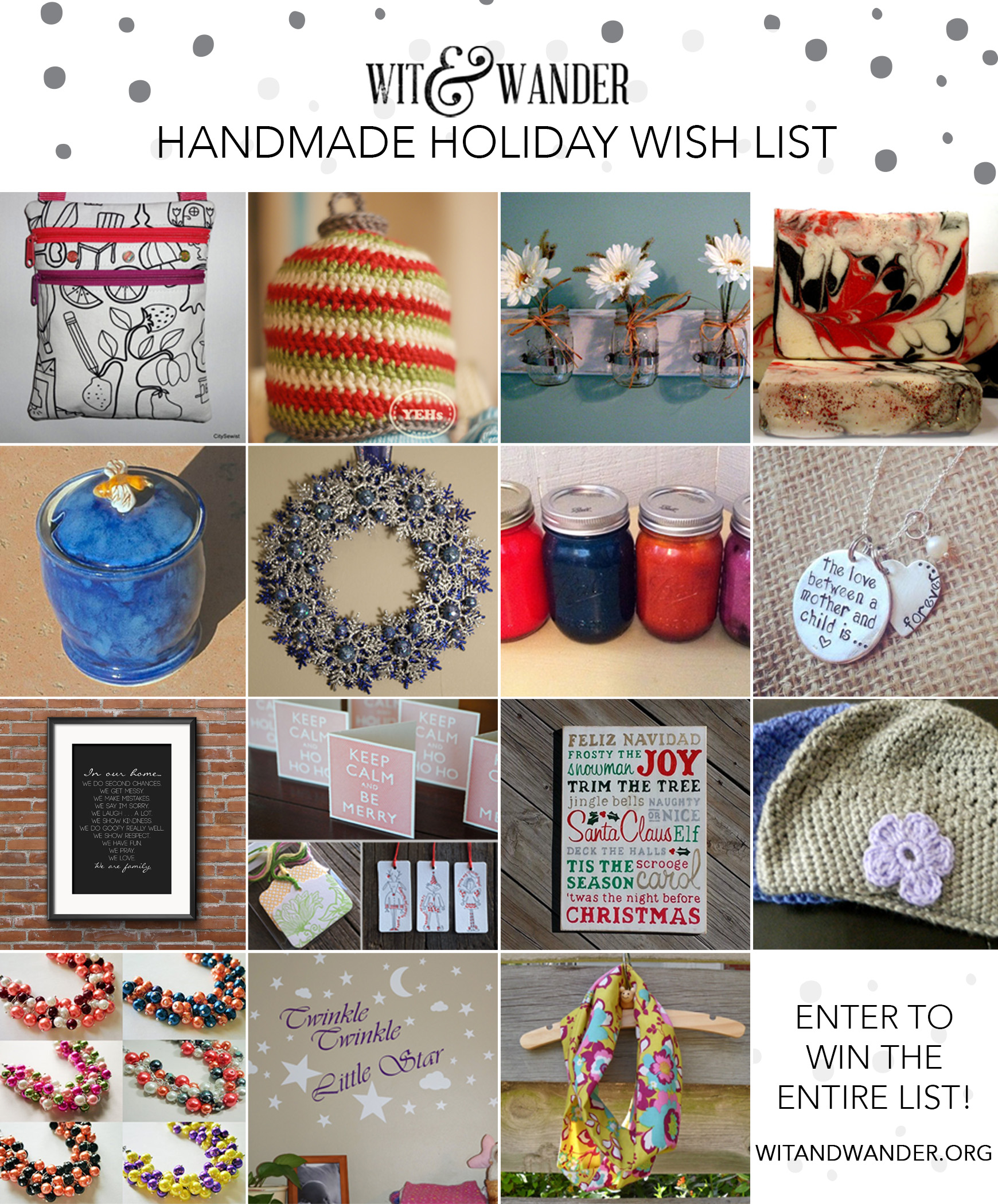 Handmade Holiday Wish List + Surprise!