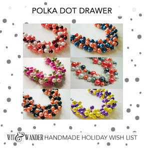Polka Dot Drawer Necklace