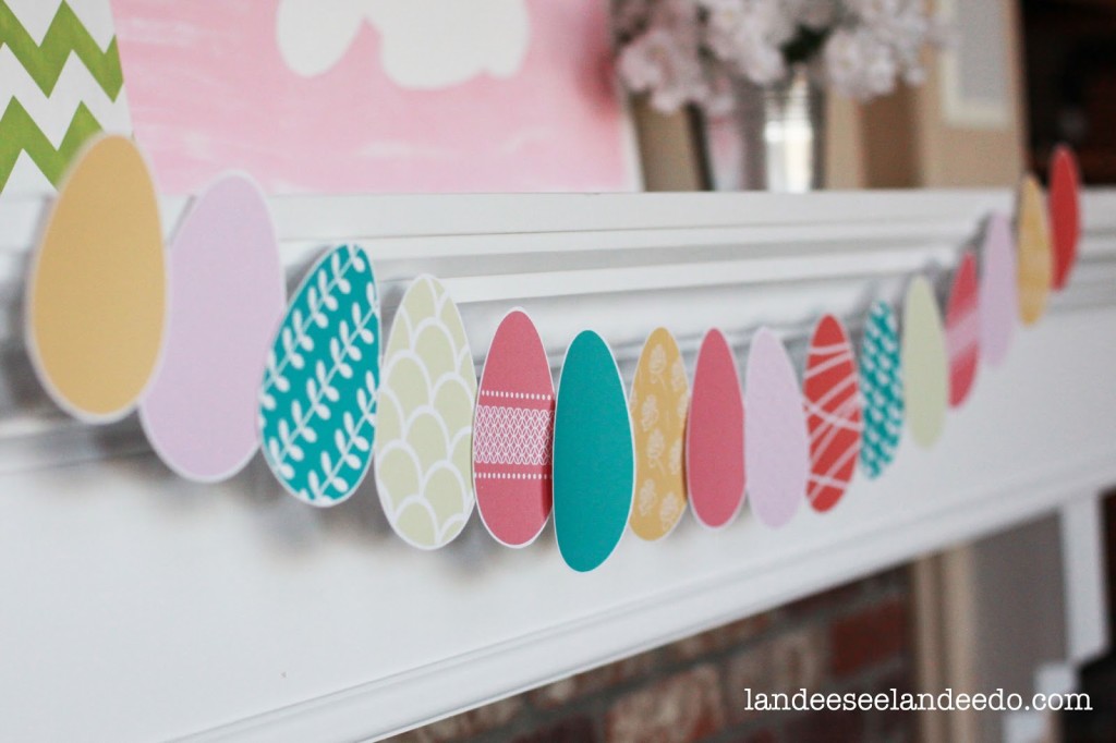 Free Printable Easter - DIY Egg Banner - Wit & Wander