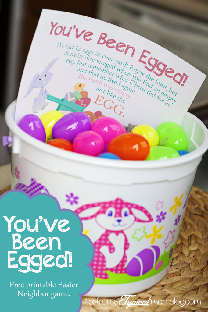 Free Printable Easter - You've Been Egged Neighbor Game - Wit & Wander