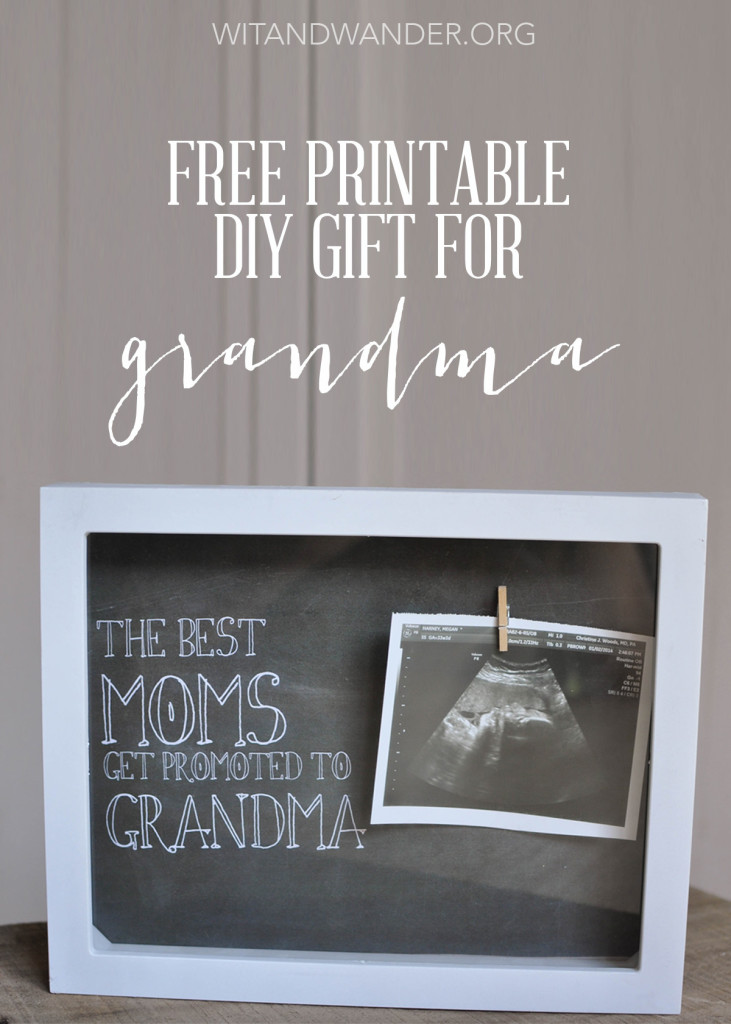 Wit & Wander DIY Grandma Print Pinterest 2