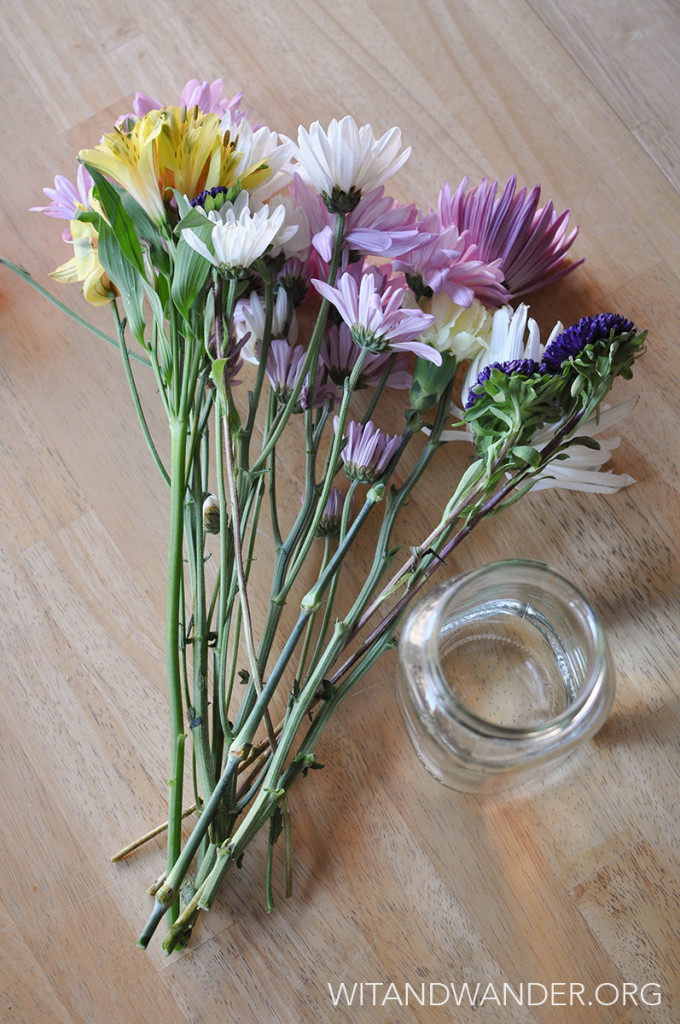 Wit & Wander How to Make a Spring Flower Arrangement