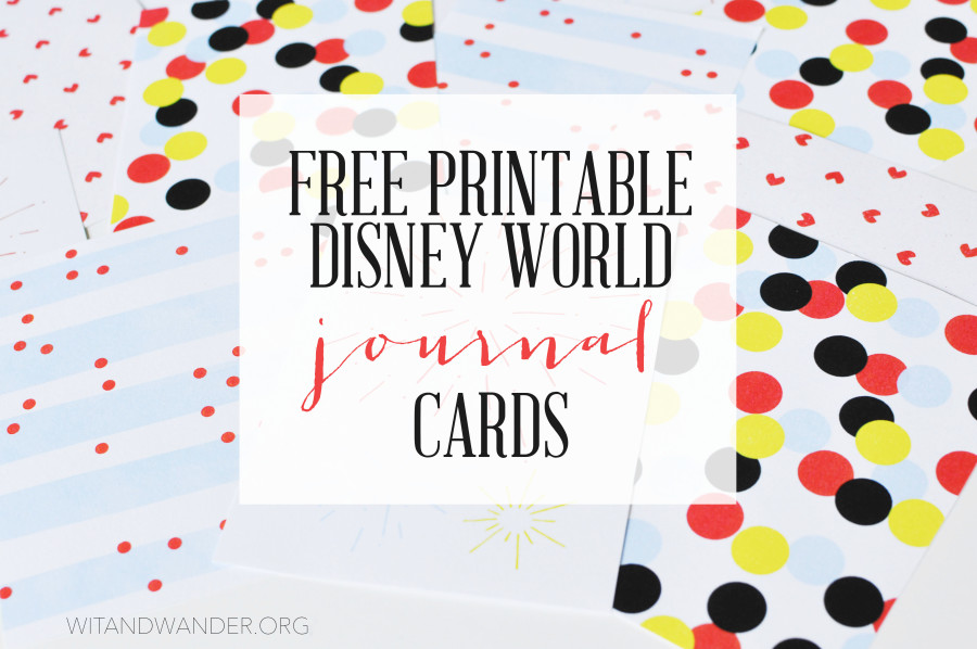 Disney Journal Cards - Wit & Wander 2