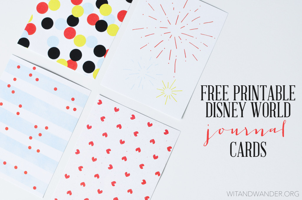 Disney Journal Cards - Wit & Wander 4