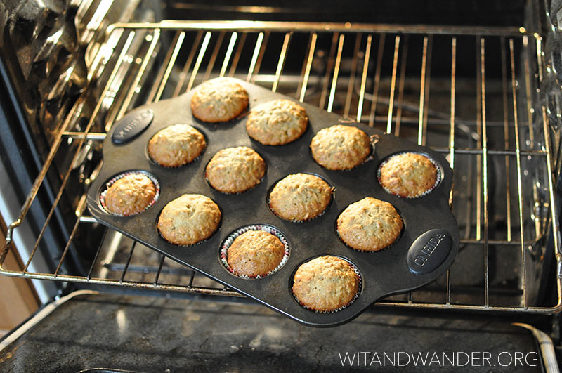 Banana Oat Muffins | Wit & Wander