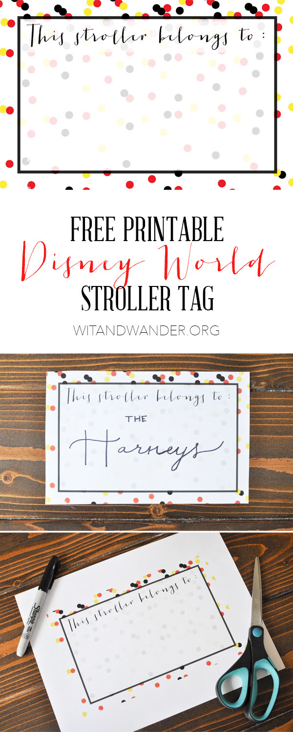 Free Printable Disney Stroller Tags PRINTABLE TEMPLATES