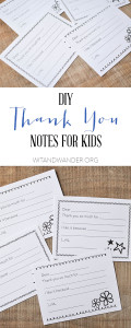 Kid's Thank You Notes - Wit & Wander Pinterest