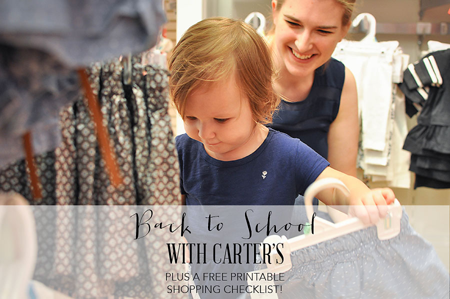 Back to School with Carter’s (Plus a Free Printable Checklist!)