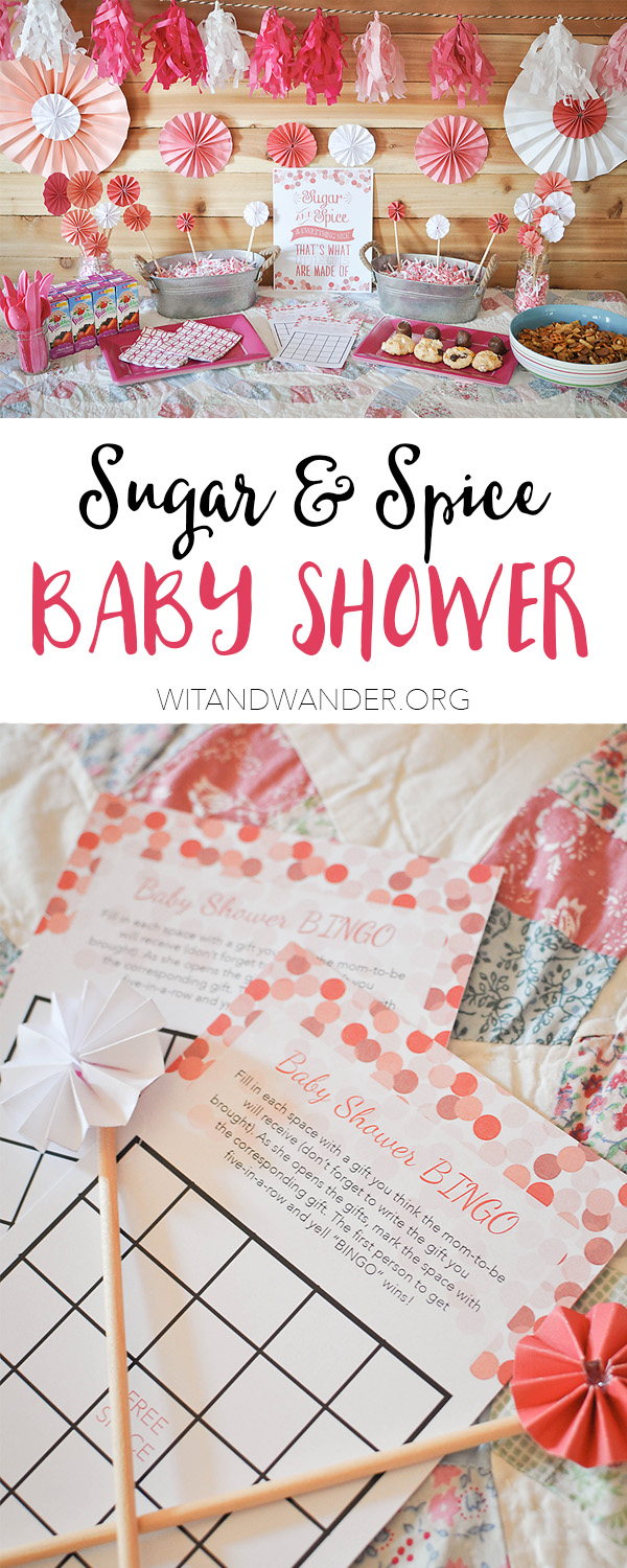 sugar and spice baby shower favors