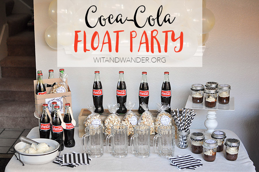 Black and White Coca-Cola Float Party - Wit & Wander