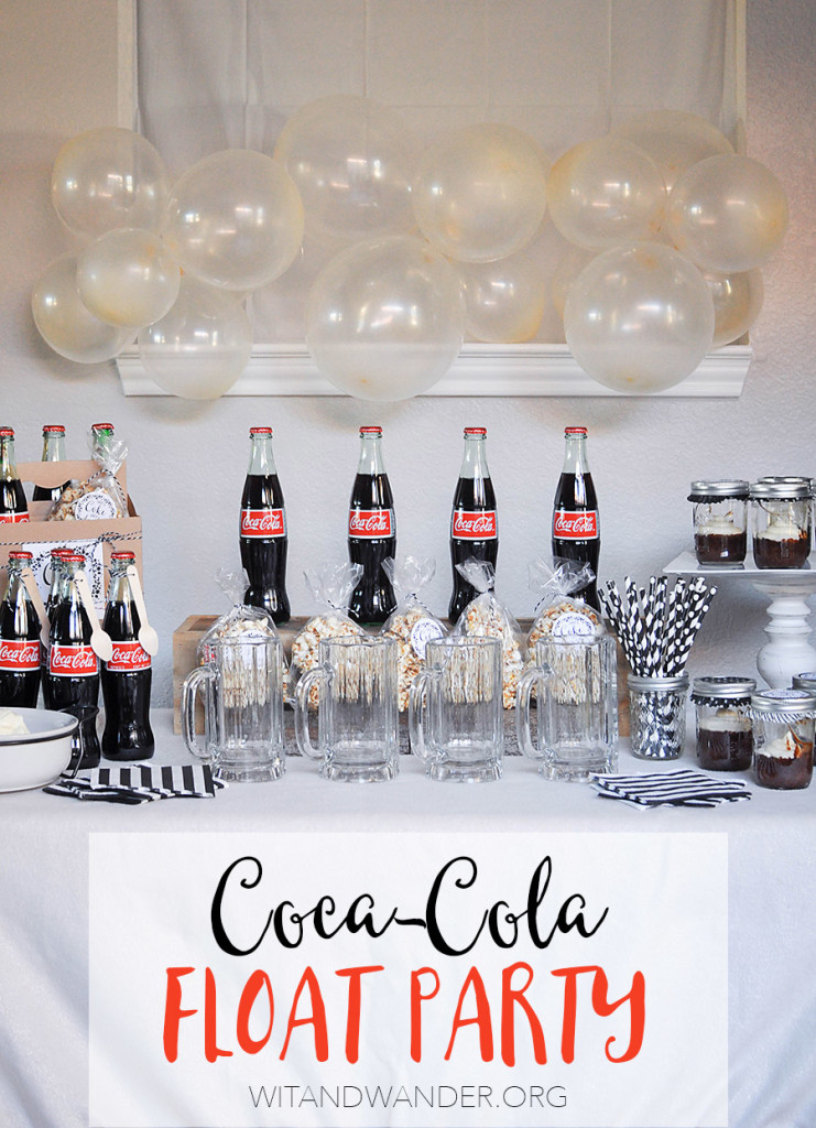 Black and White Coca-Cola Float Party - Wit & Wander