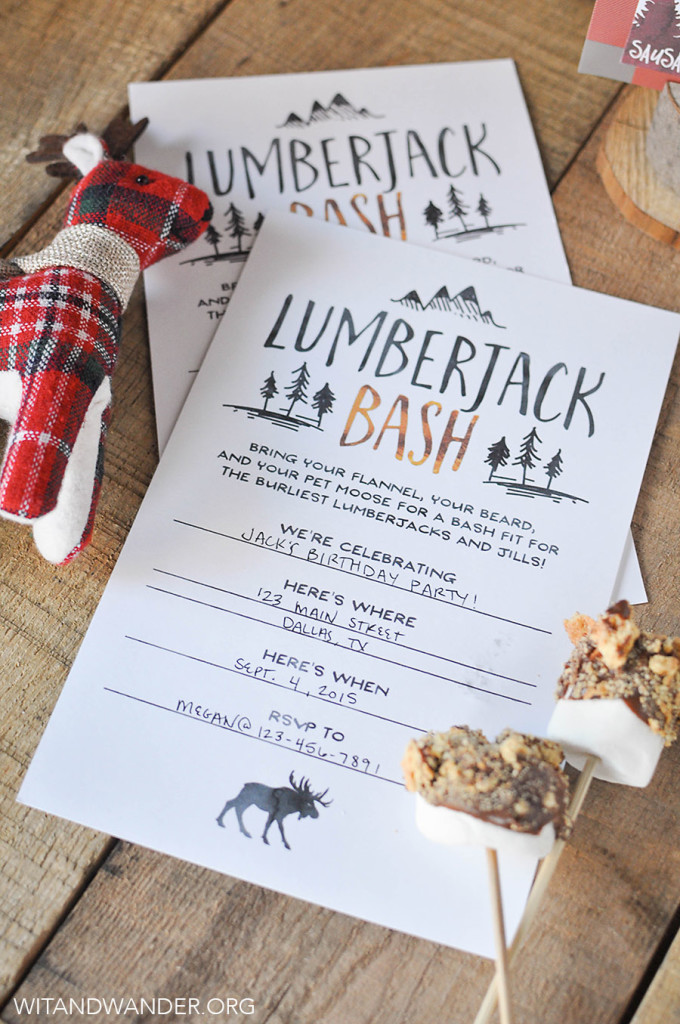 Rustic and Burly Lumberjack Bash Party - Wit & Wander