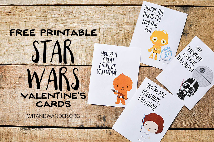 Star Wars Valentine's Cards, Star Wars Valentine Cards