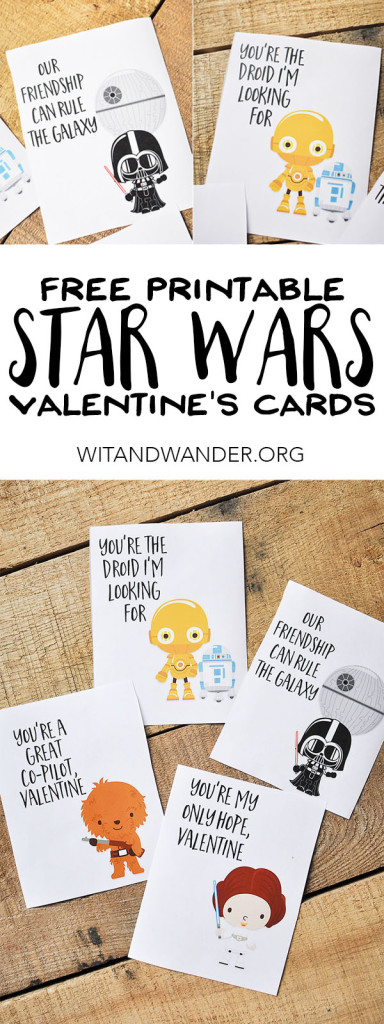 Free Printable Star Wars Valentines Day Card | Wit & Wander