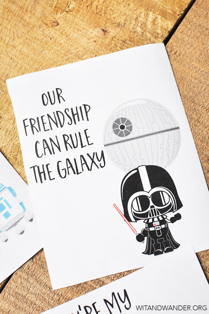 Free Printable Star Wars Valentines Day Card | Wit & Wander