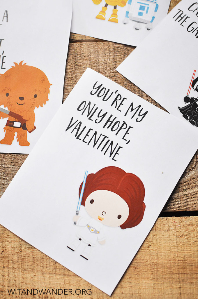 Free Printable Star Wars Valentines Day Card | Wit & Wander