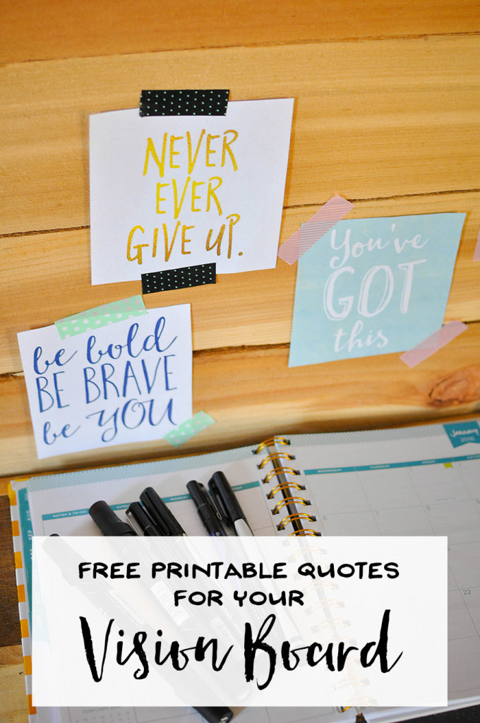 Vision Board Printable Quotes | Wit & Wander for By Dawn Nicole Header
