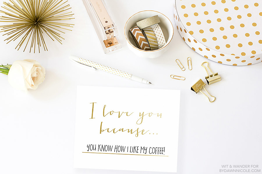 Free Printable I Love You Because... Dry Erase Board - Valentine's Day Gift