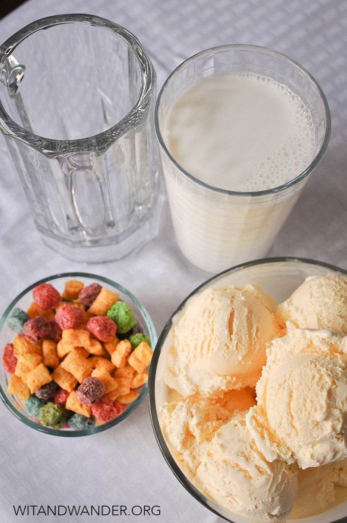 Milk & Cereal Milkshake Recipe | Wit & Wander