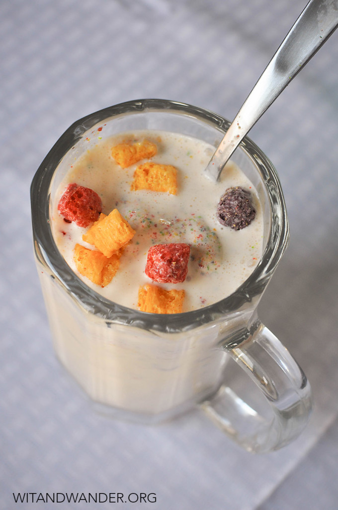 Milk & Cereal Milkshake Recipe | Wit & Wander