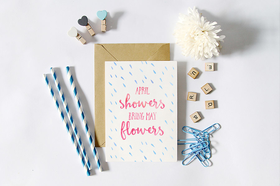 Free Printable April Showers Bring May Flowers | Wit & Wander