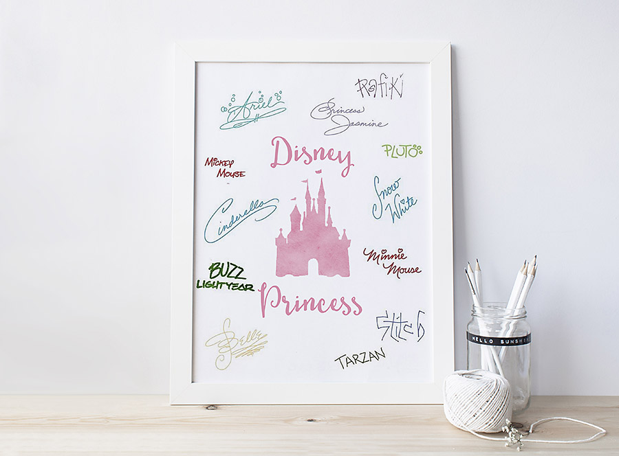 Free Printable Disney Character Autograph Pages (Perfect for