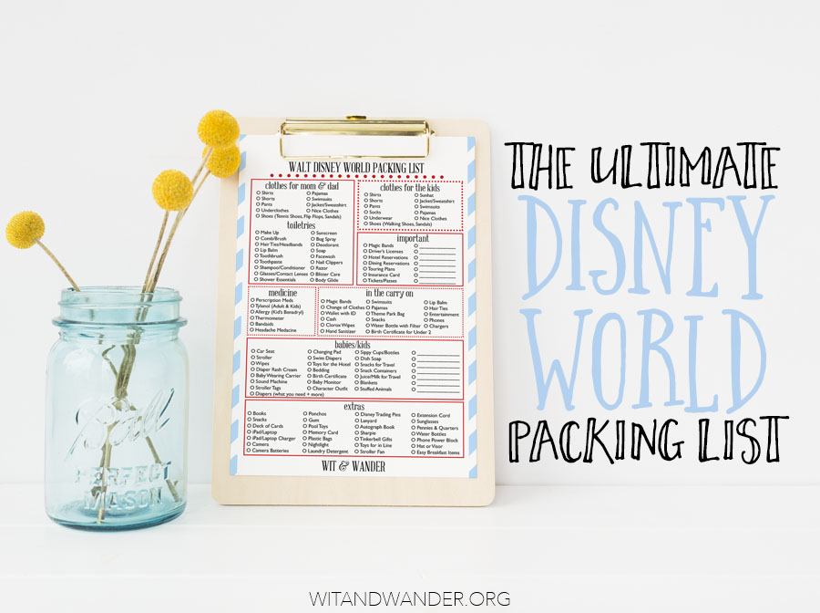 2024 Disney World Packing List - What to Bring to Disney World