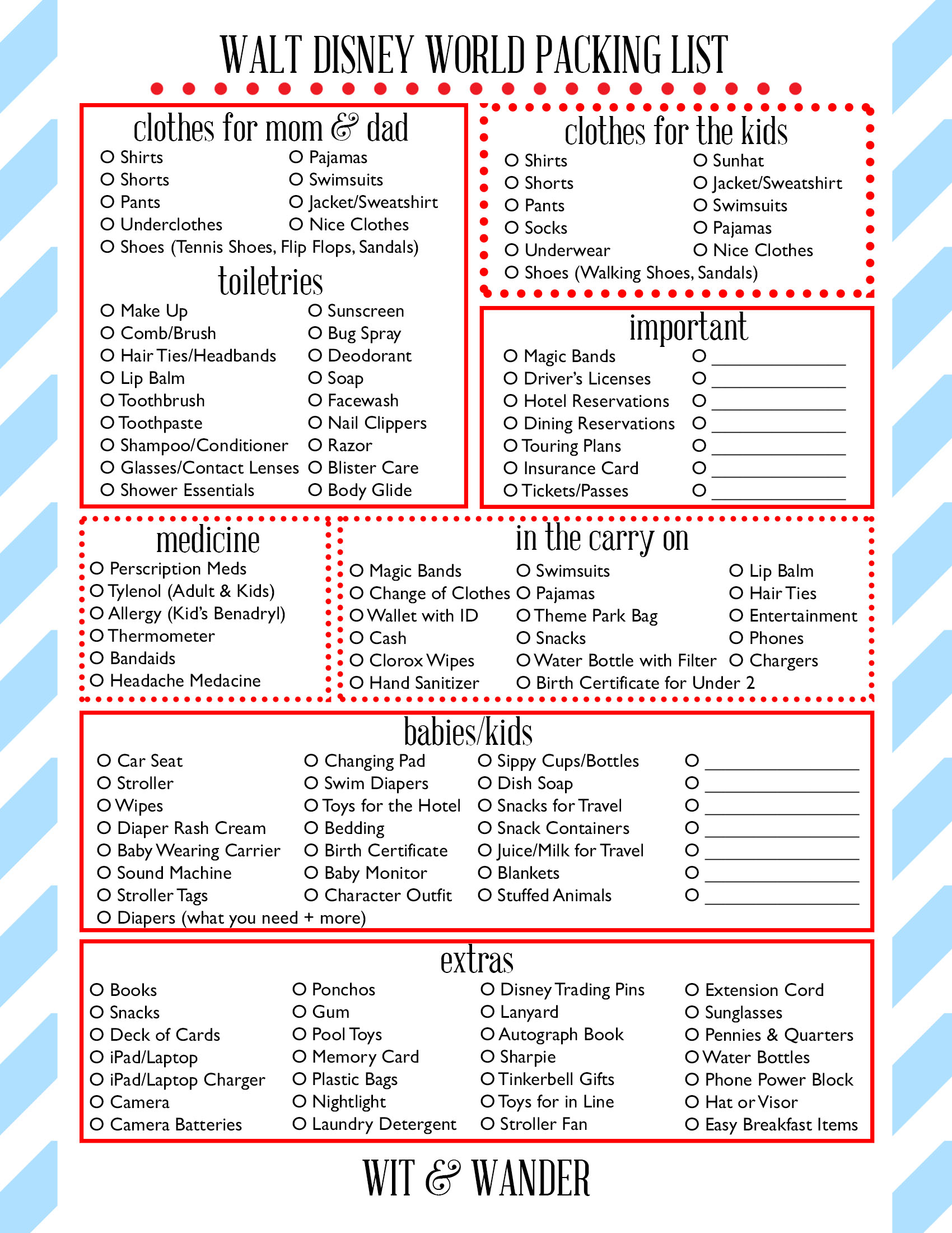 Walt Disney World Printable Library Our Handcrafted Life