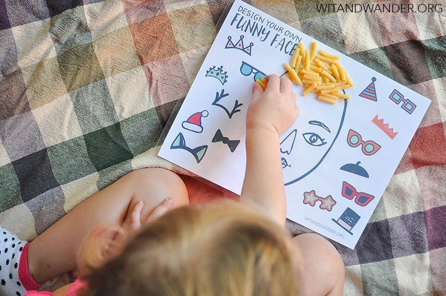 DIY Funny Face Placemats for Kids with Back to Nature Mac and Cheese | Wit & Wander