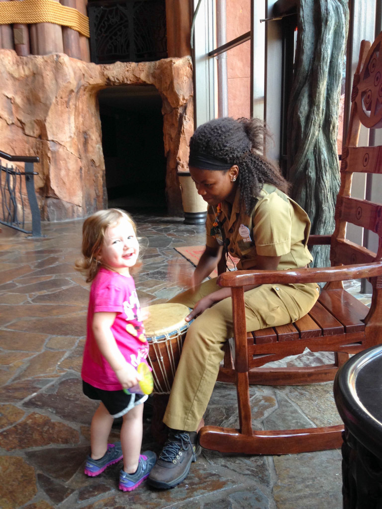 Drumming in Animal Kingdom Lodge Lobby - Walt Disney World 2016 - Our Disney Trip Report | Wit & Wander