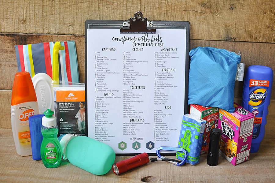 Packing List for Camping with Kids - Wit & Wander