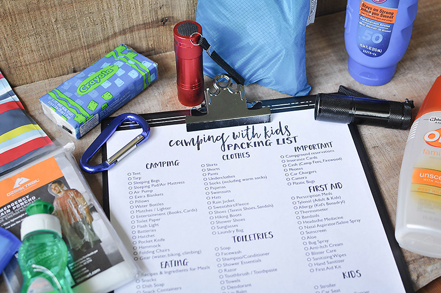 Packing List for Camping with Kids - Wit & Wander