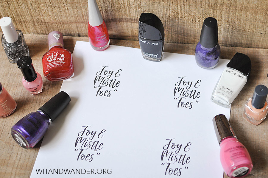 Free Printable Nail Polish Gift Tags - Wit & Wander