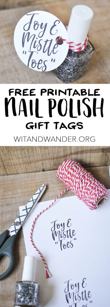 Free Printable Nail Polish Gift Tags - Wit & Wander