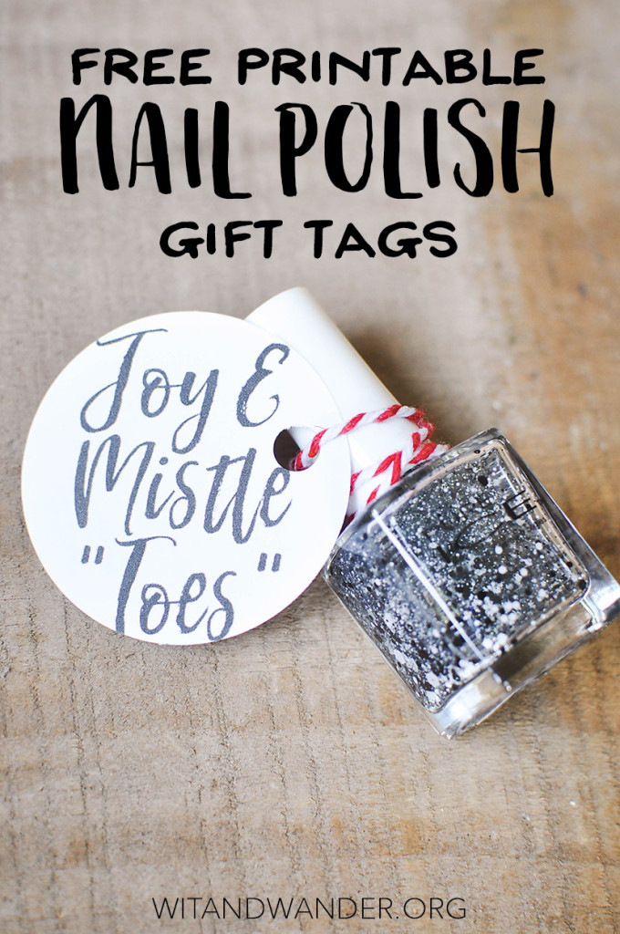 Free Printable Nail Polish Gift Tags - Wit & Wander