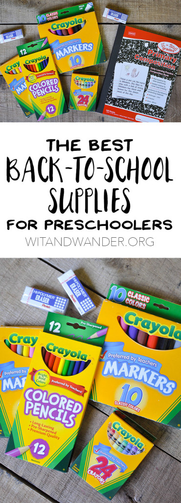 The Best Back to School Supplies for Preschoolers | Wit & Wander