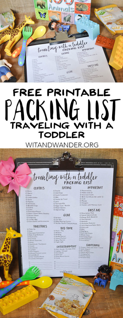 Traveling with a Toddler - Packing List - Wit & Wander