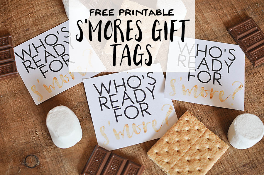 Free Printable S'Mores Gift Tags - Wit & Wander