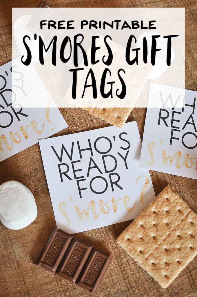 Free Printable S'Mores Gift Tags - Wit & Wander
