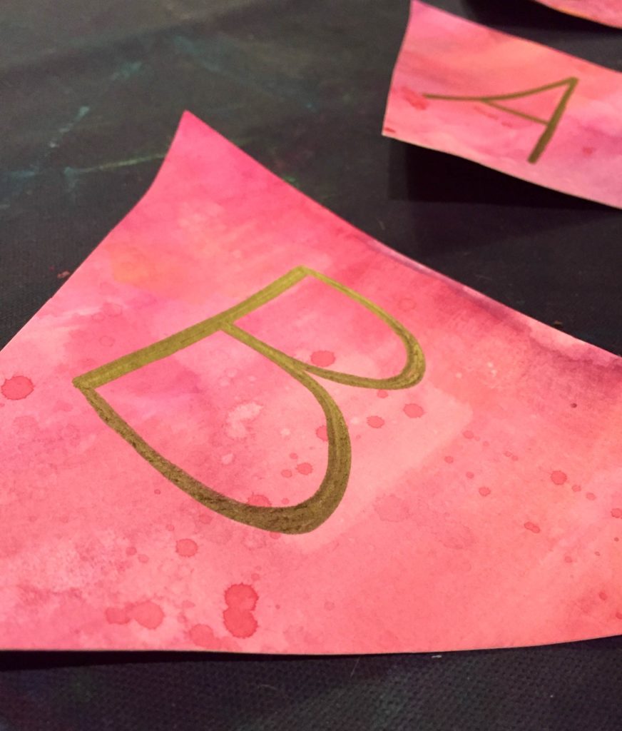 DIY Watercolor Bunting Banner - City Supper Club for Wit & Wander