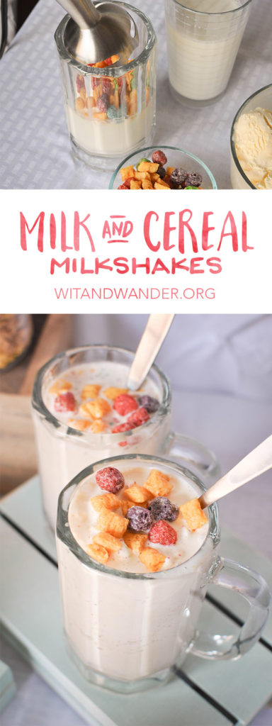 Milk and Cereal Milkshakes | Wit & Wander