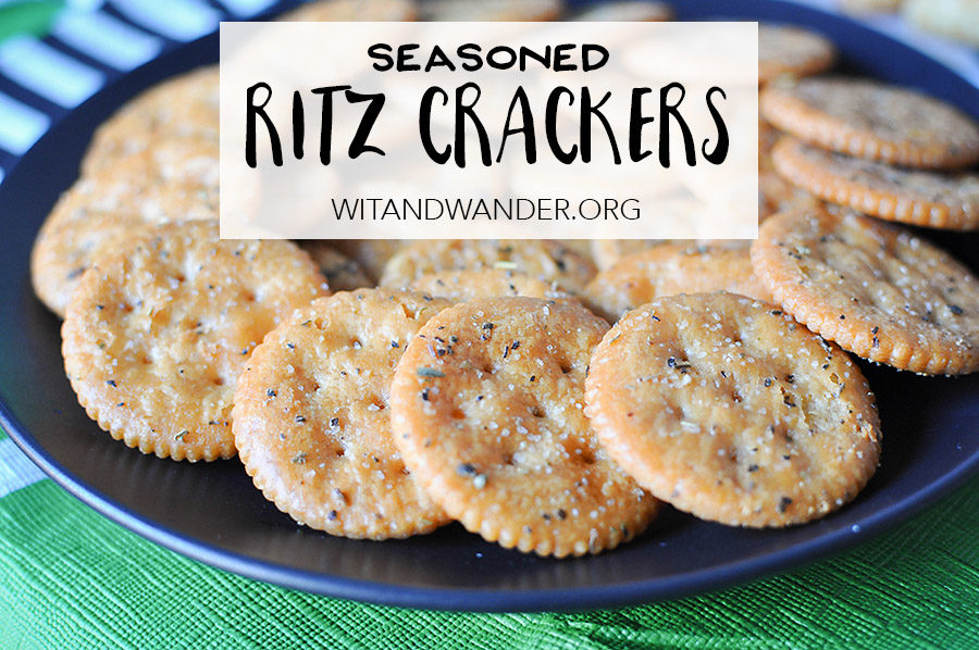 Seasoned Ritz Crackers | Wit & Wander Header