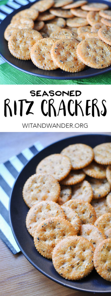 Seasoned Ritz Crackers | Wit & Wander Header