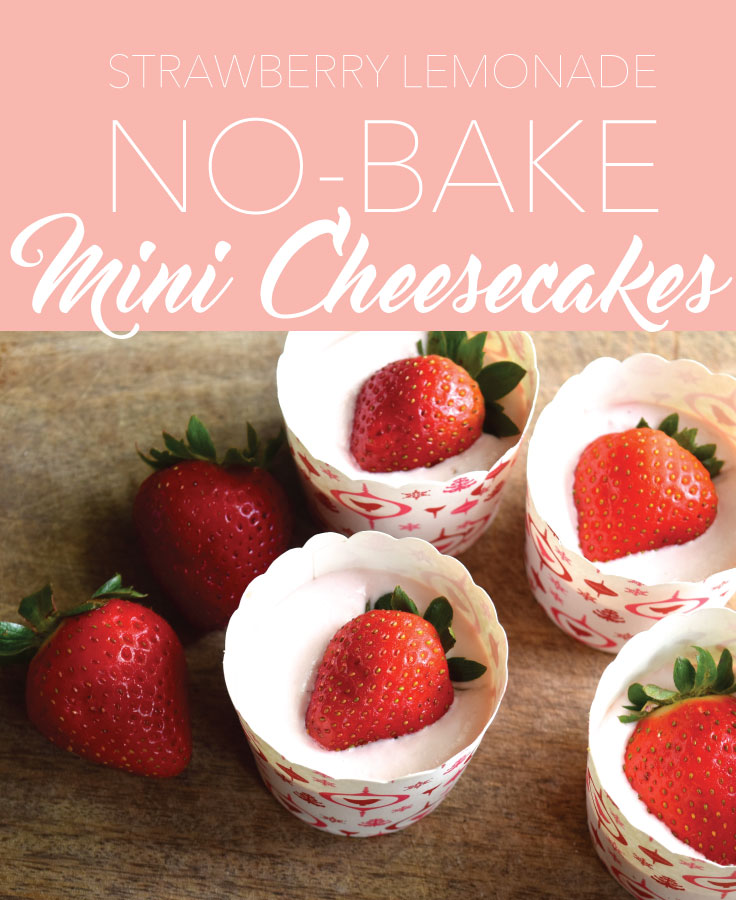 no-bake mini cheesecakes