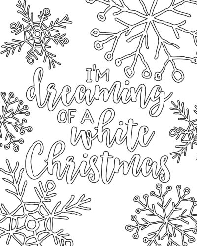 Free Printable Christmas Adult Coloring Pages - Wit & Wander