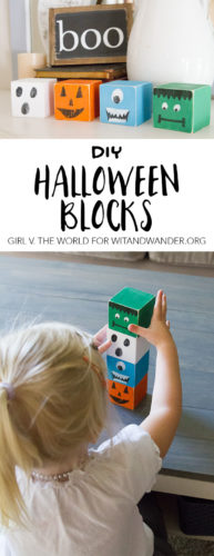 How to Make DIY Halloween Blocks - Cheyenne Bell for Wit & Wander