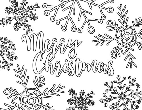 Free Printable Christmas Placemat Adult Coloring Page - Wit & Wander