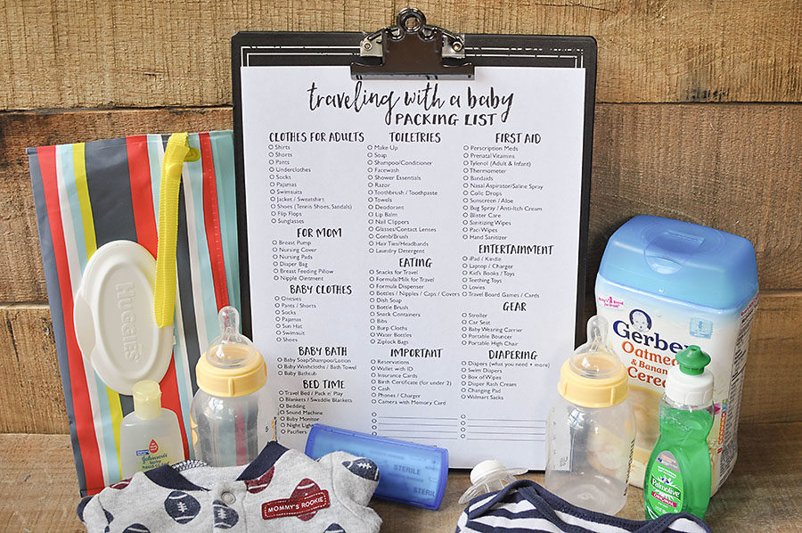 Free Printable Packing List for Traveling with a Baby - Wit & Wander