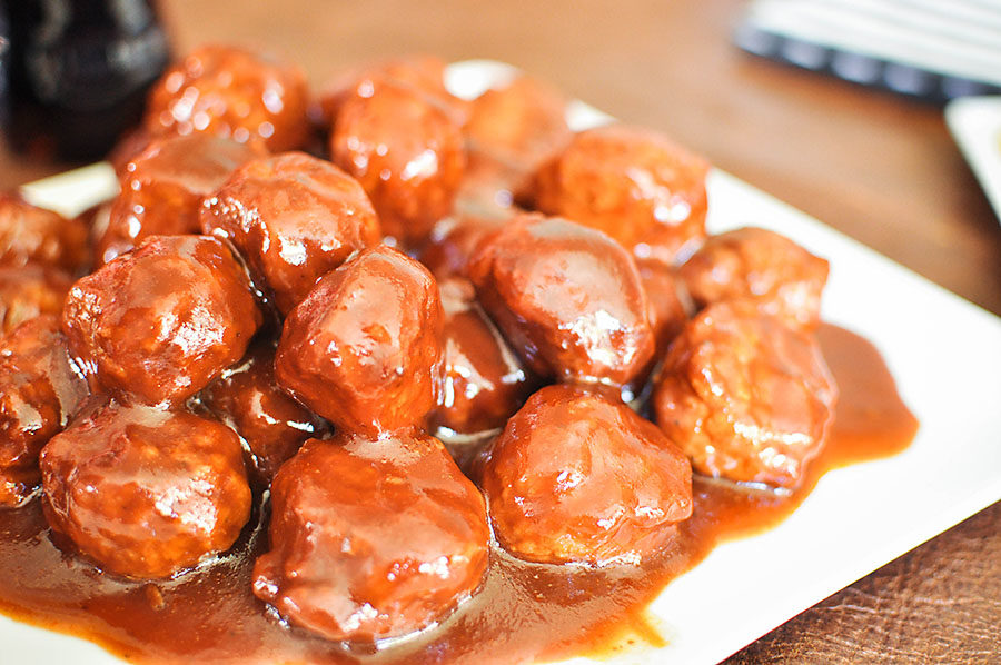 DIY Vintage Football Party Coca-Cola Meatballs - Wit & Wander