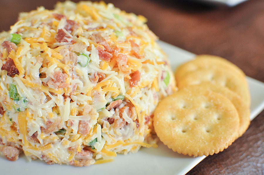 DIY Vintage Football Party Bacon Cheese Ball Recipe - Wit & Wander